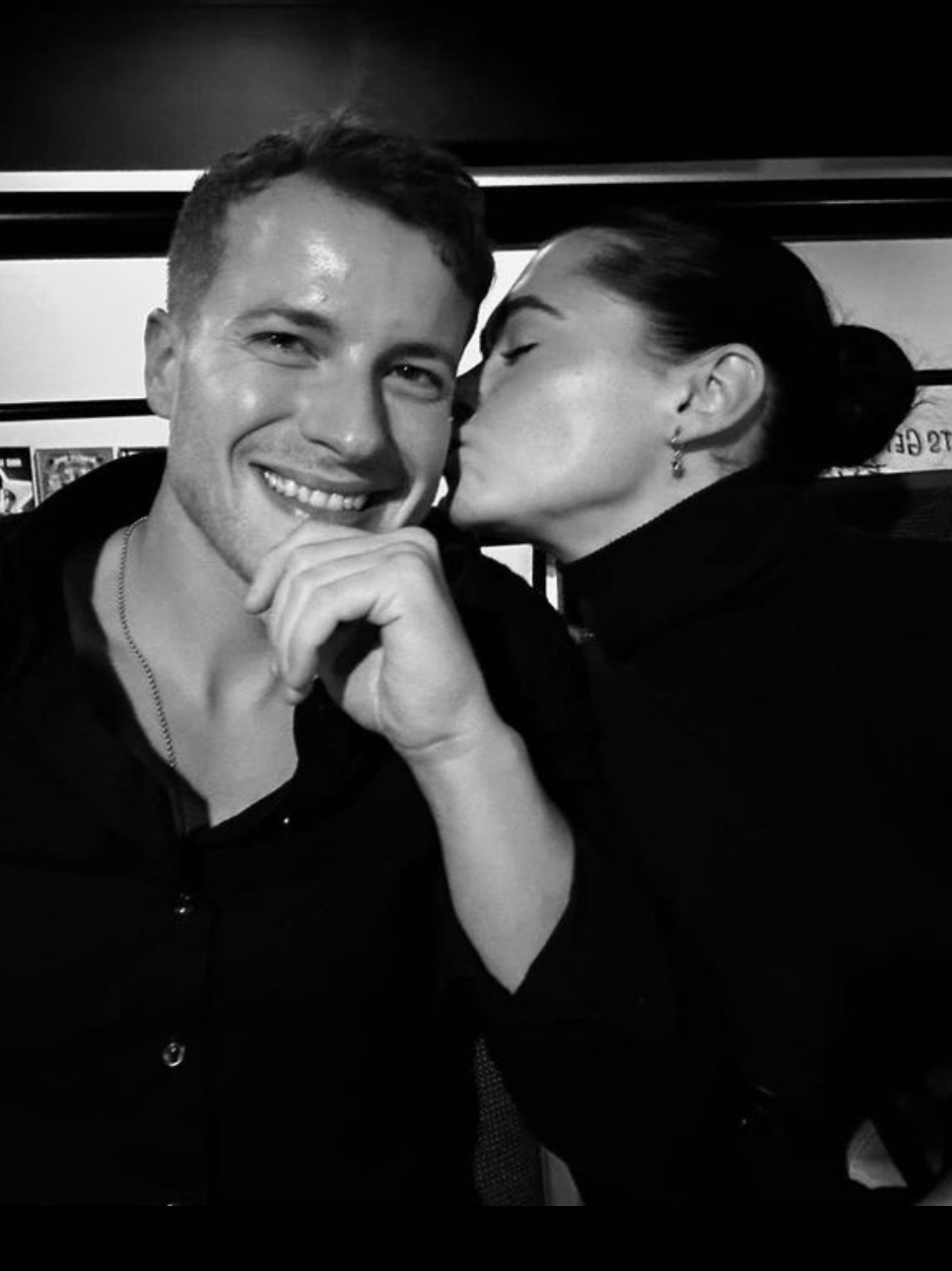 Paul Teal with his partner Emilia Torello.